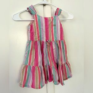 Girls 4t Rainbow Striped Calvin Klein Dress